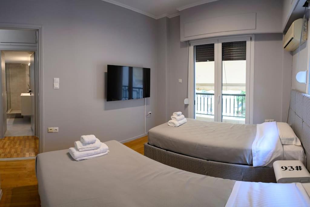 아테네 Seaview Orchid 2 Bed Elegance 아파트 외부 사진